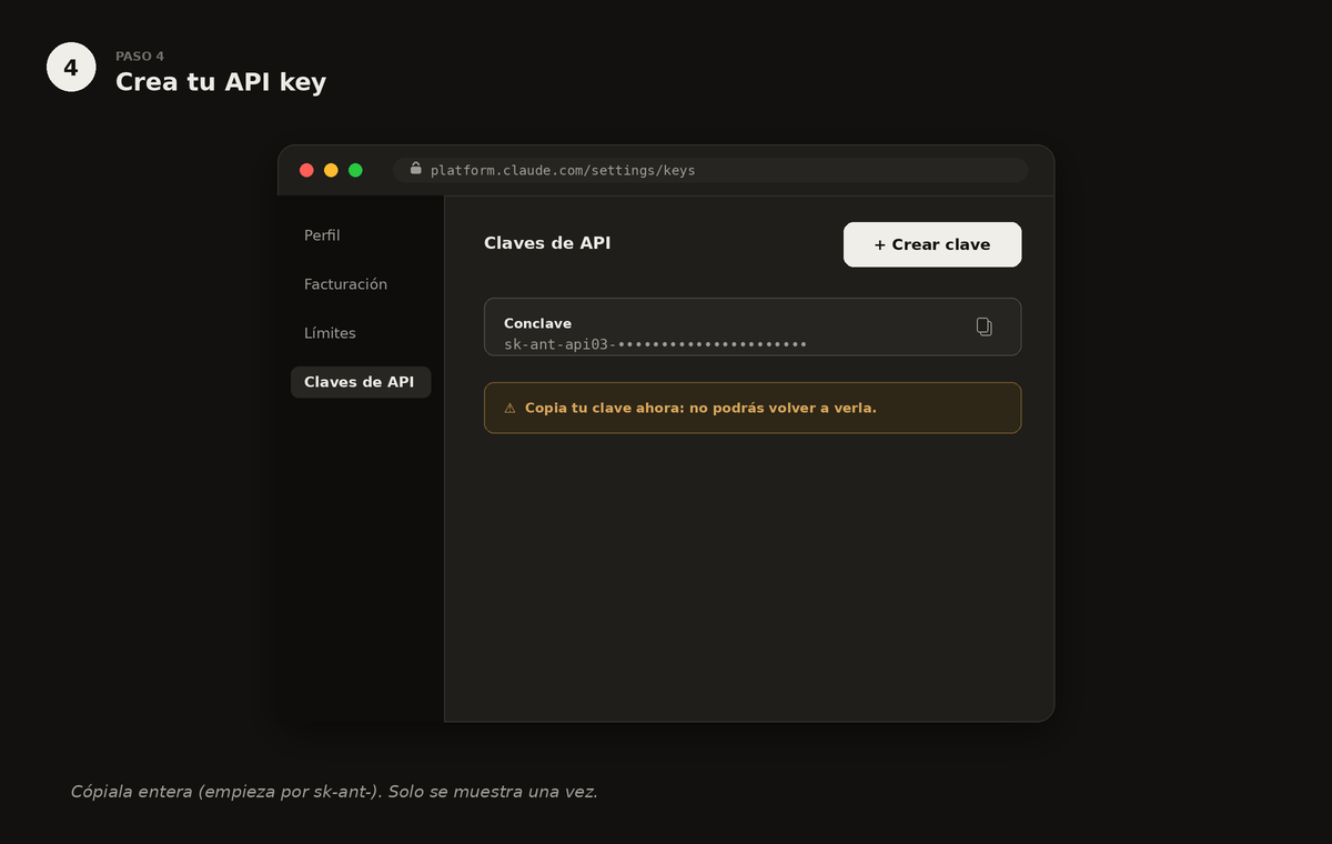 Create your API key